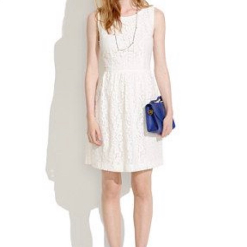 NWT Madewell White Lace Blossom Dress
